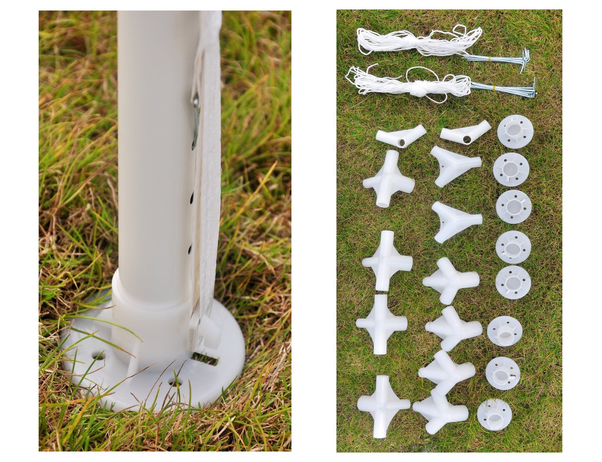 GOJOOASIS Wedding Party Tent 10x30 White Outdoor Canopy Tent Outdoor Gazebo (10' x 30' with 5 Walls) GOJOOASIS