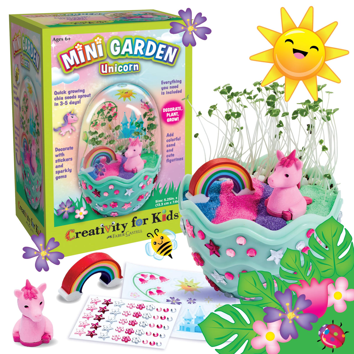 Creativity for Kids Mini Garden: Magical Unicorn Terrarium Kit - Unicorn Gifts for Girls, Kids Craft and Toy, Unique Gifts for Kids (Ages 6+) Creativity for Kids