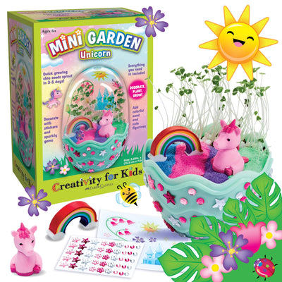 Creativity for Kids Mini Garden: Magical Unicorn Terrarium Kit - Unicorn Gifts for Girls, Kids Craft and Toy, Unique Gifts for Kids (Ages 6+)