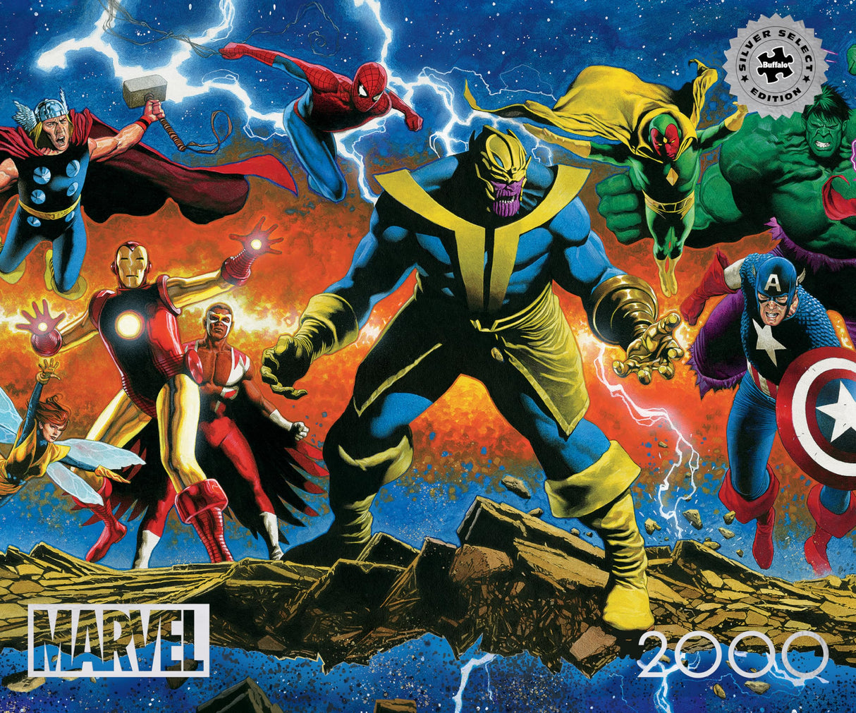 Buffalo Games - Silver Select - Marvel - Thanos Legacy #1-2000 Piece Jigsaw Puzzle for Adults -Challenging Puzzle Perfect for Game Nights - Finished Size is 38.50 x 26.50 Buffalo Games