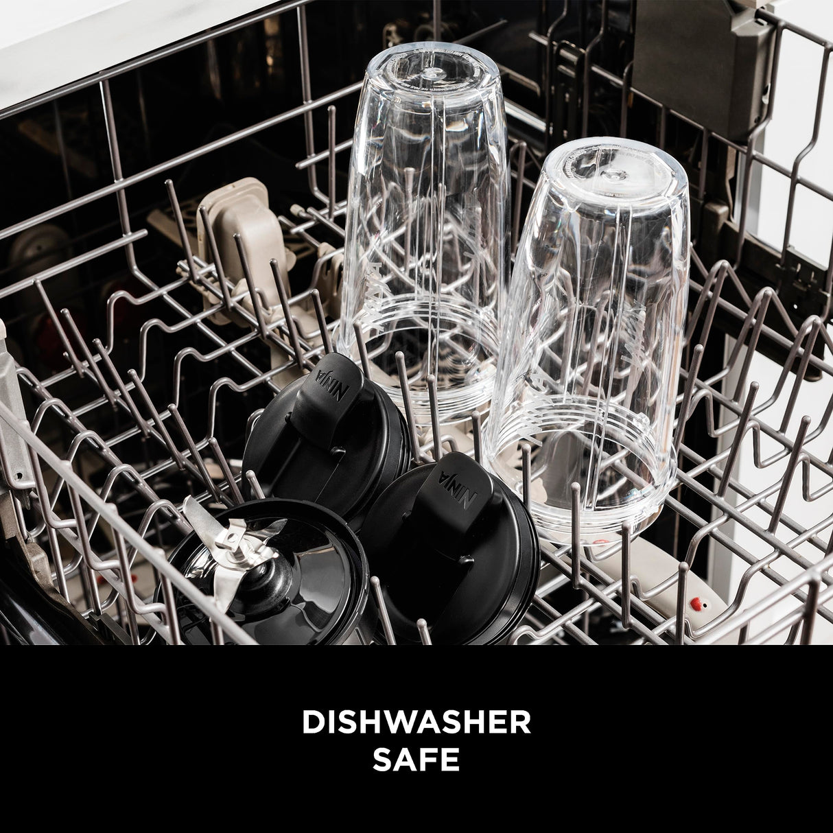 Ninja Fit Compact Personal Blender, Portable Blender for-Smoothies, Shakes, Food Prep, and Frozen Blending, 700-Watt Base, (2) 16-oz. Cups and Spout Lids, Black QB3001SS Ninja