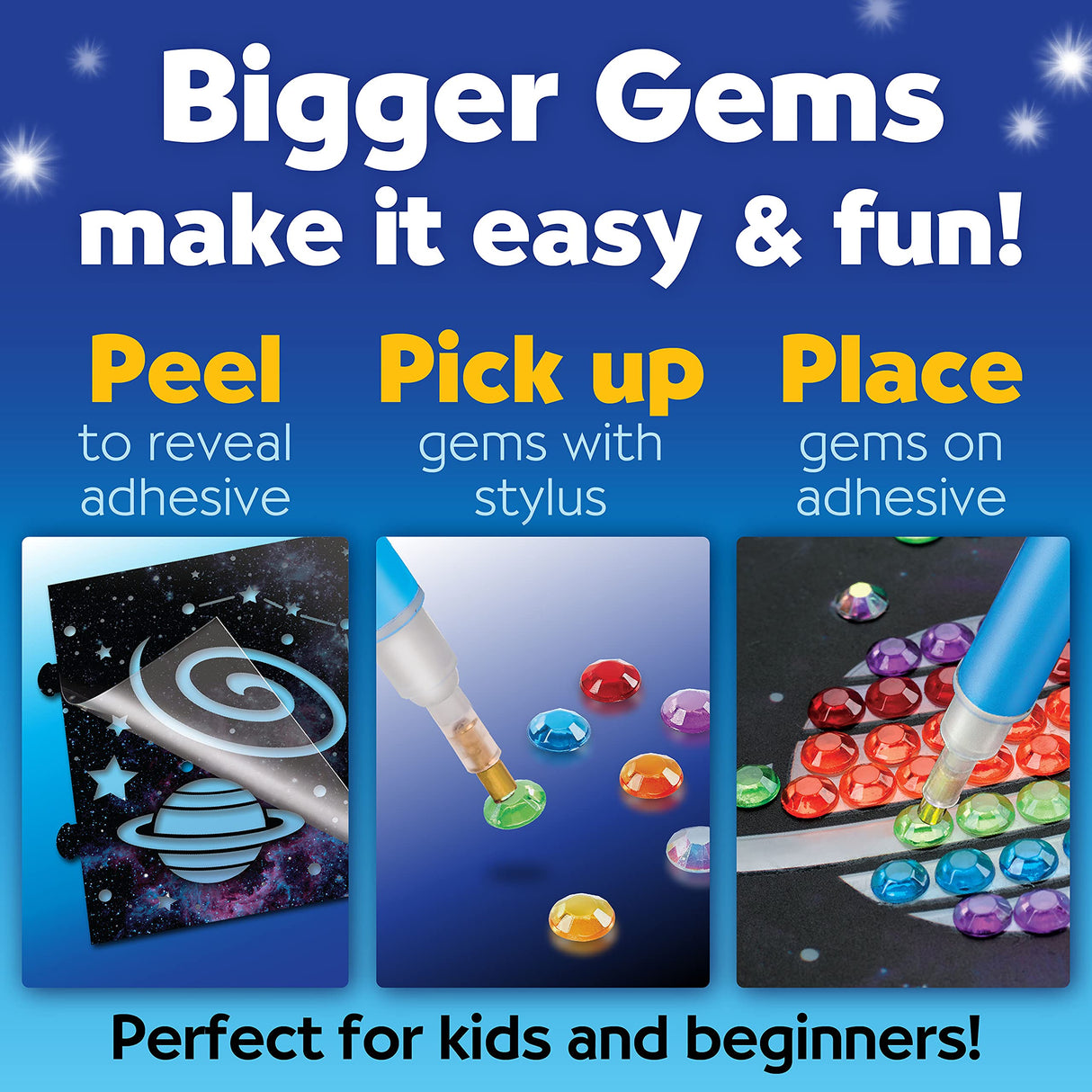 Creativity for Kids Big Gem Diamond Painting Light - Create Your Own DIY Night Light, Diamond Arts and Crafts Kit for Kids (Ages 6+) Creativity for Kids