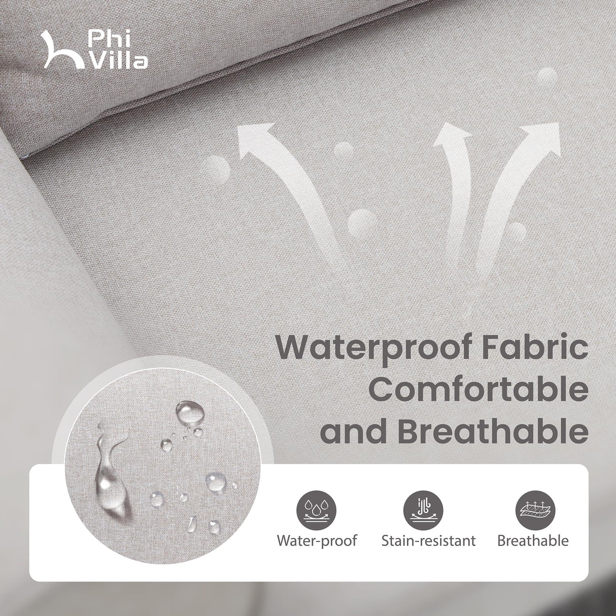 PHI VILLA Outdoor Wicker Egg Chair, Oversized Lounge Chair with Cushion, Large Brown Basket Rattan Chair for Patio, Porch, Garden, Balcony, Indoor PHI VILLA