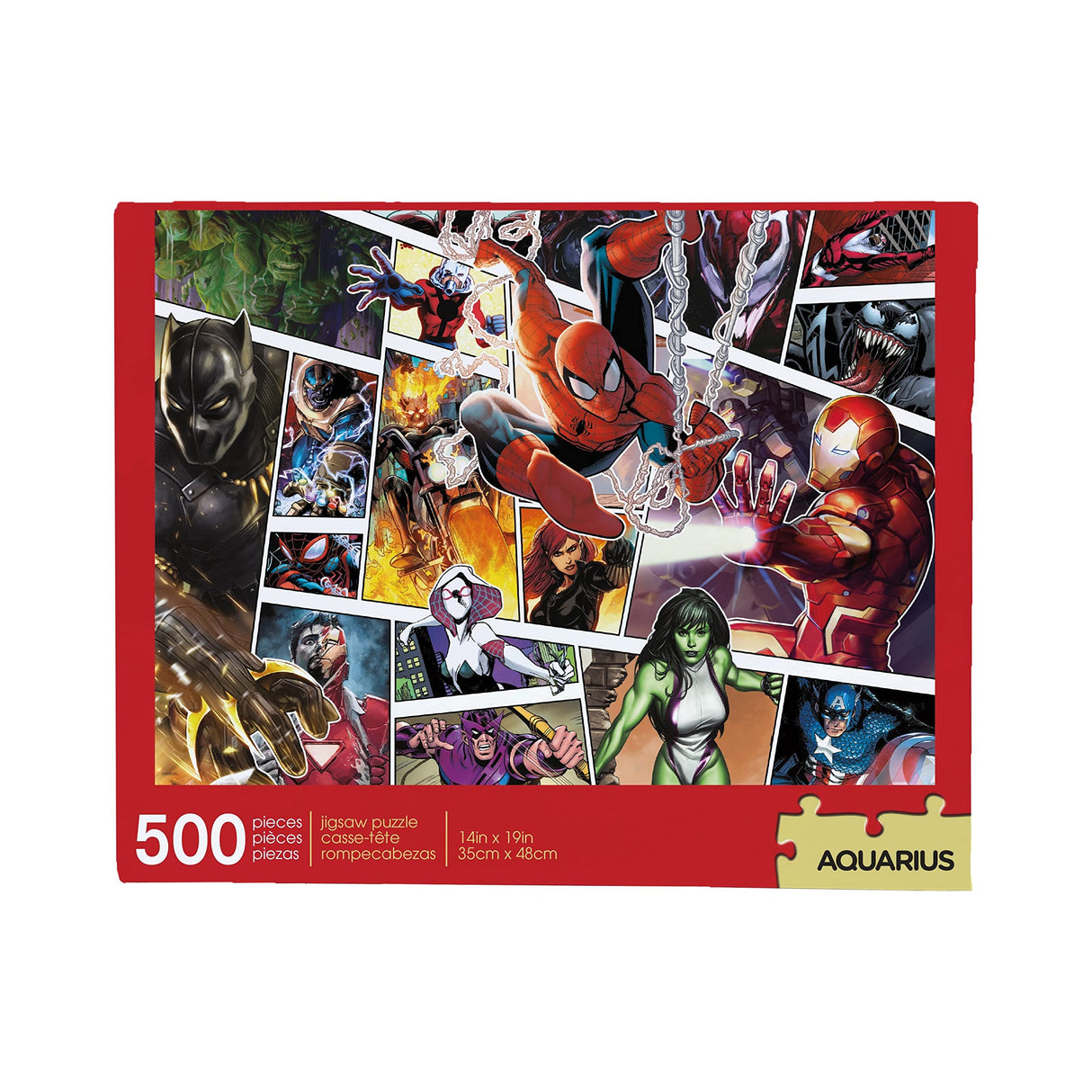 AQUARIUS Marvel Puzzle (500 Piece Jigsaw Puzzle) - Glare Free - Precision Fit - Officially Licensed Marvel Merchandise & Collectibles - 14 x 19 Inches AQUARIUS