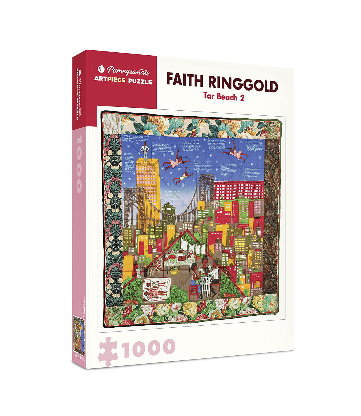 Pomegranate 1000-Piece Jigsaw Puzzle for Adults, Faith Ringgold's Tar Beach 2, Matte Finish, Snug Fit Pomegranate