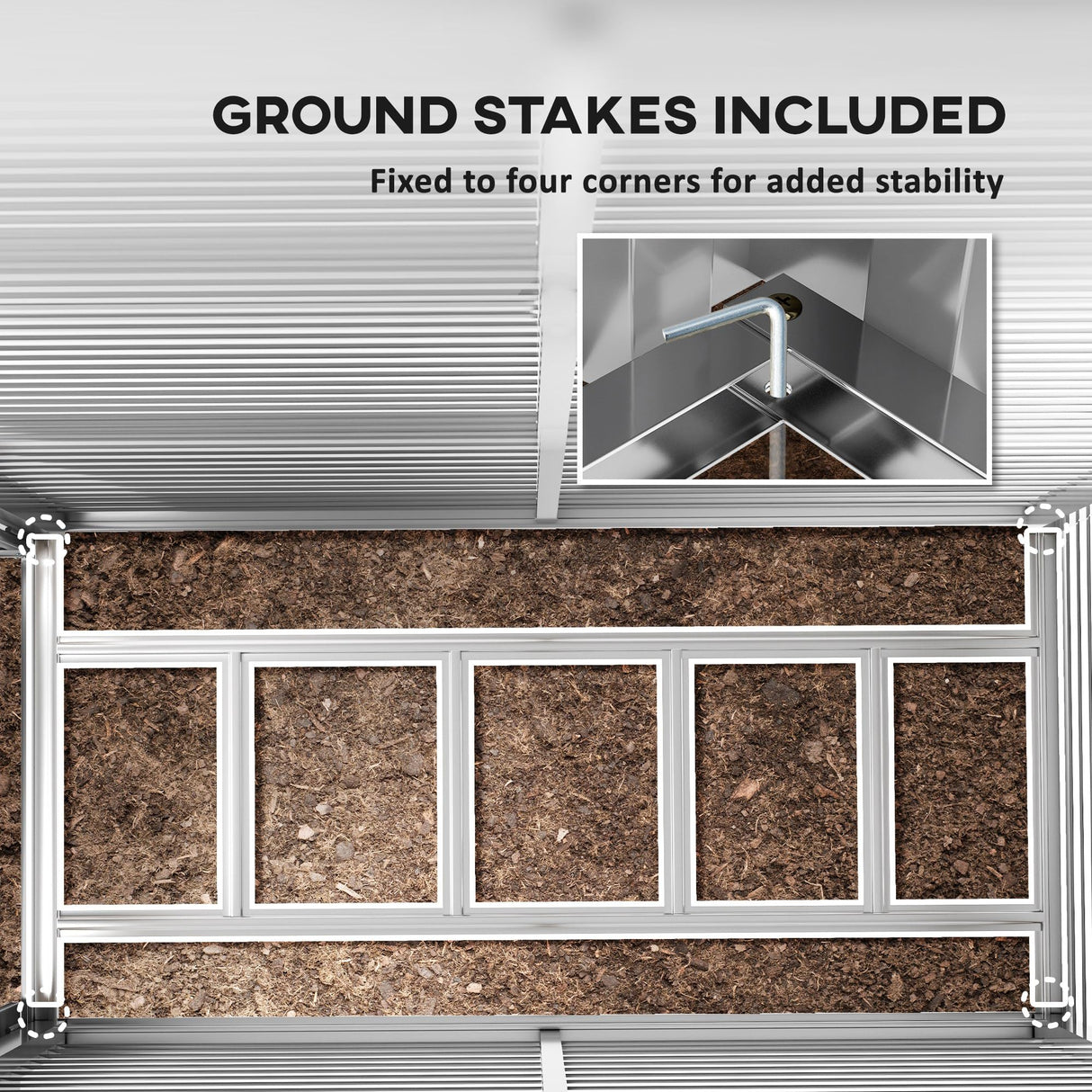 Outsunny 4.6' x 9' Steel Outdoor Storage Shed, Lean to Shed, Metal Tool House with Foundation Kit, Lockable Doors, Gloves and 2 Air Vents for Backyard, Patio, Lawn, Dark Gray Outsunny