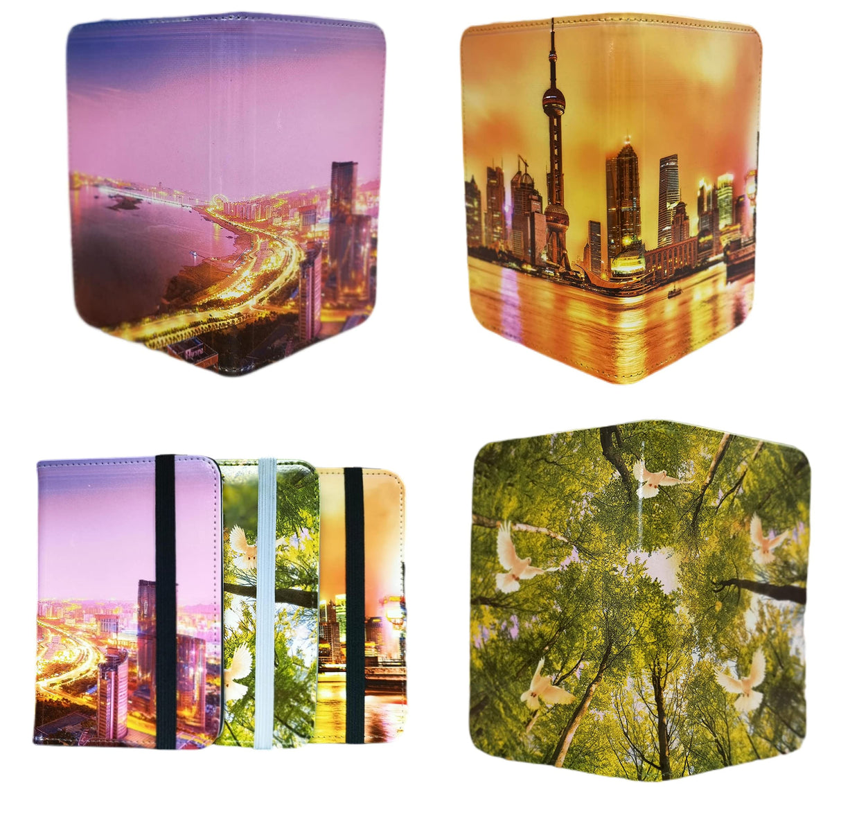 You Kang 3pcs Sublimation Blank Passport & Vaccine Card Holder Cover , Passport Wallet with PU Leather Vaccine Card Cover DIY Craft, black You Kang