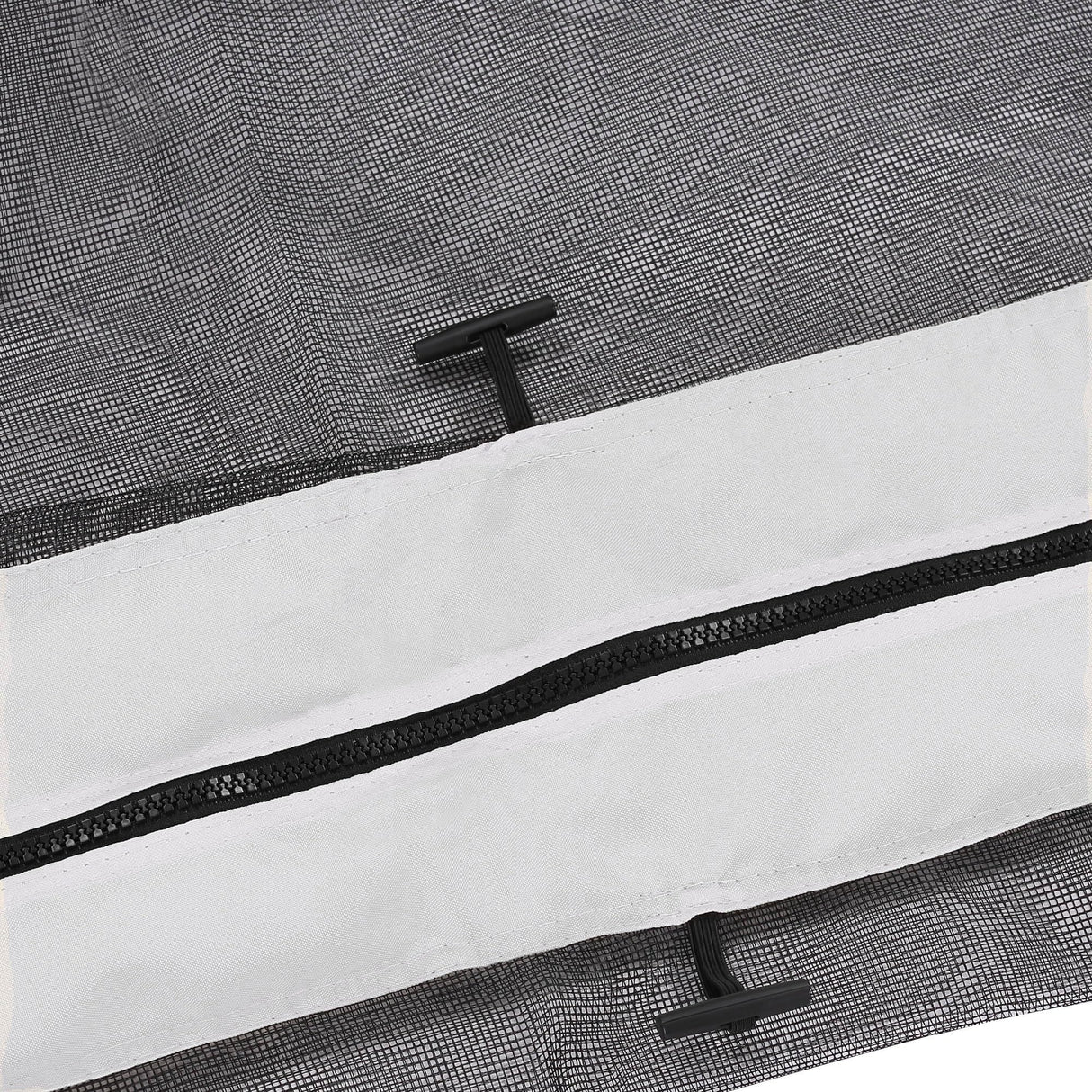 Outsunny 10' x 13' Universal Replacement Mesh Sidewall Netting for Patio Gazebos and Canopy Tents with Zippers, (Sidewall Only), White Outsunny