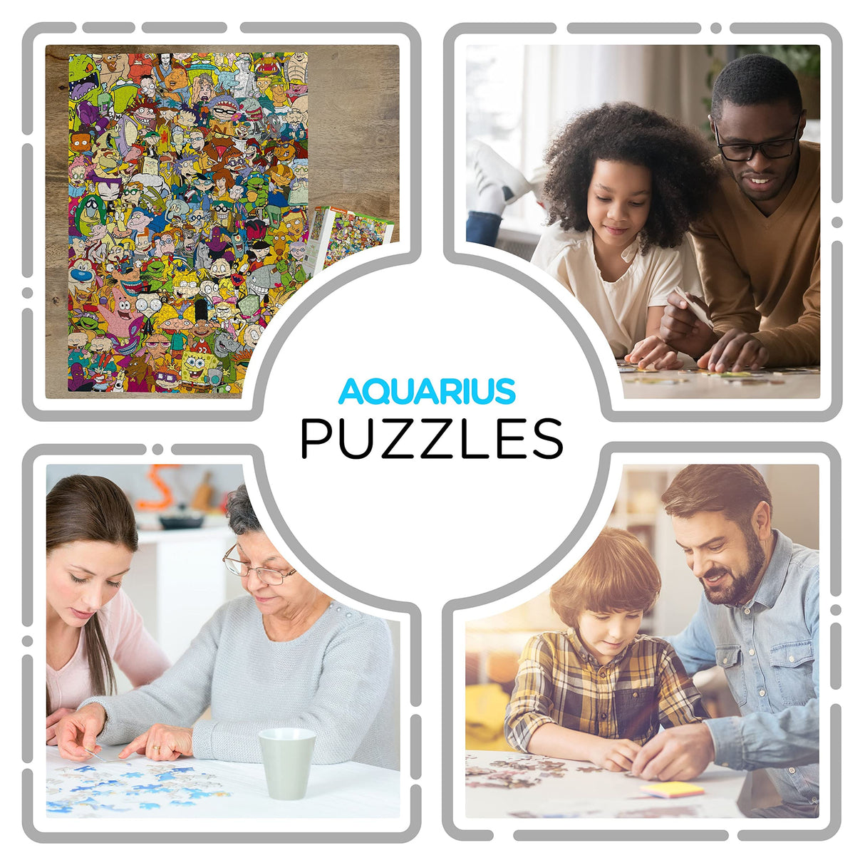Aquarius Nickelodeon 90s Puzzle (3000 Piece Jigsaw Puzzle) - Officially Licensed Nickelodeon Merchandise & Collectibles - Glare Free - Precision Fit - 32 x 45 Inches AQUARIUS
