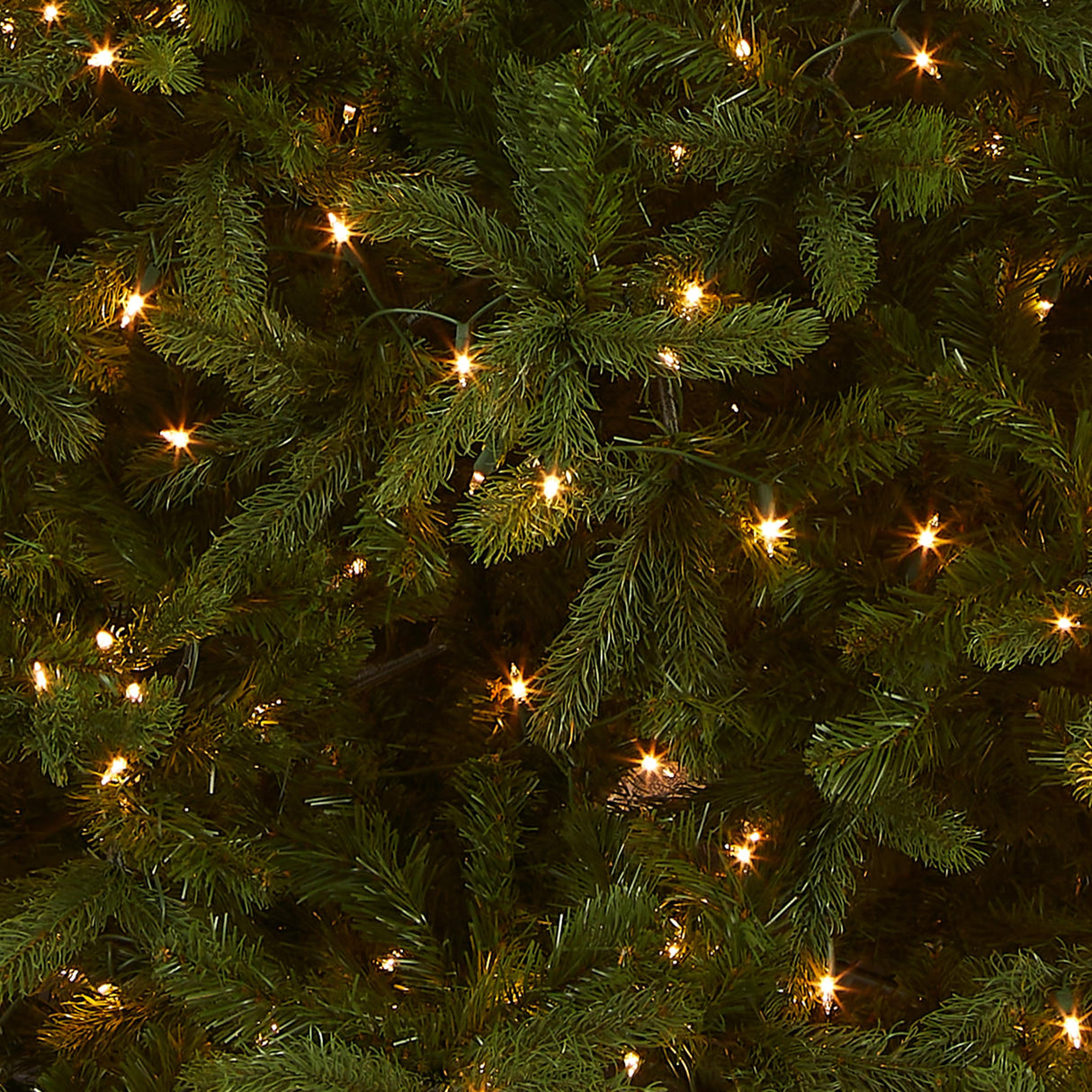 National Tree Company Pre-lit 'Feel Real' Artificial Giant Downswept Christmas Tree, Green, Douglas Fir, White Lights, Includes Stand, 10 feet National Tree Company