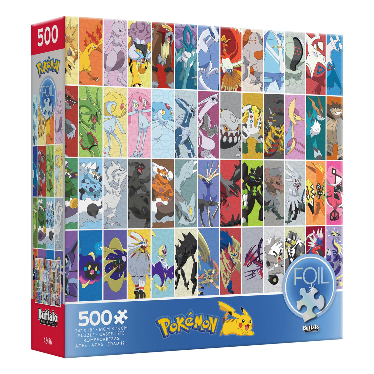 Buffalo Games - Foil Puzzle - Pokémon - Legendary - 500 Piece Jigsaw Puzzle Buffalo Games