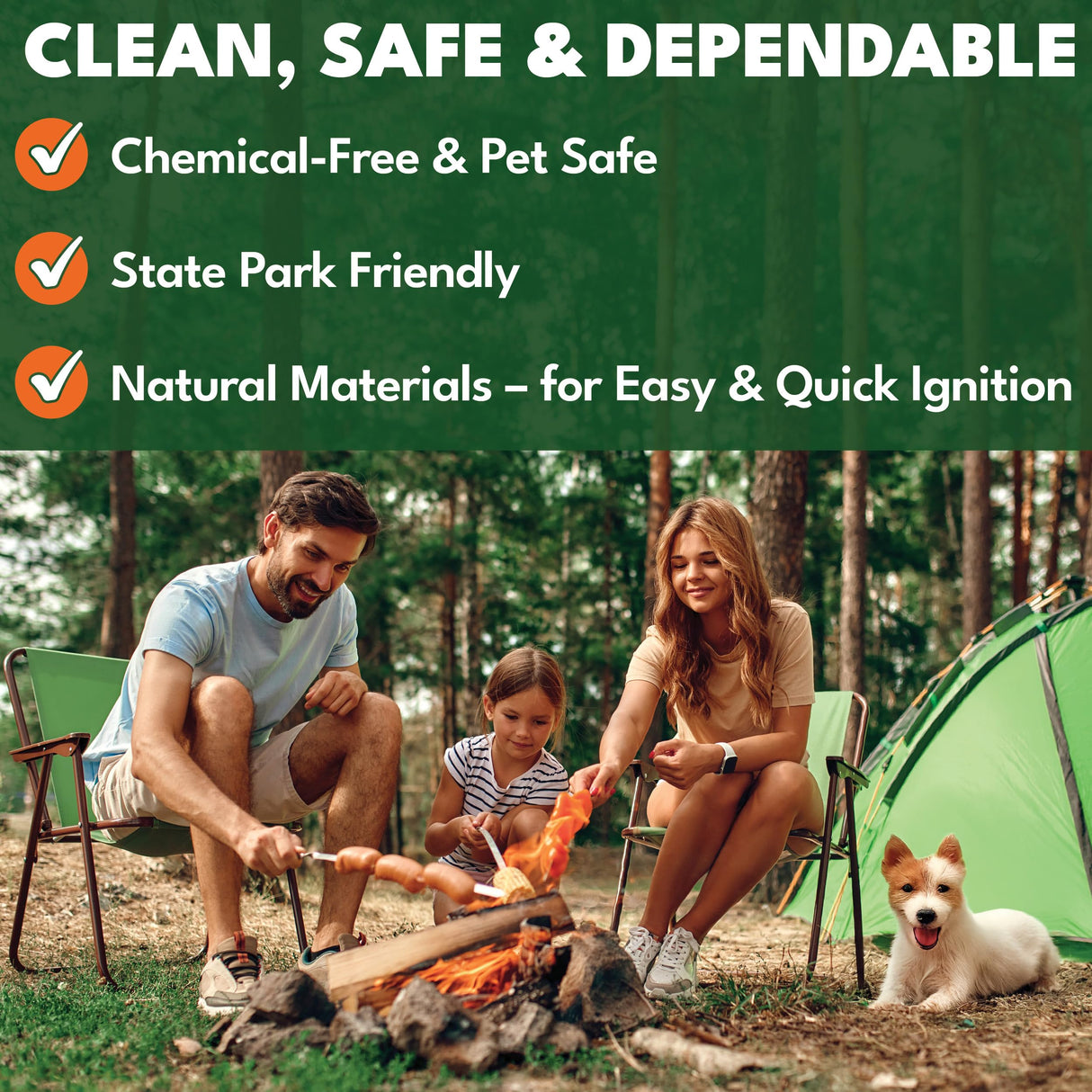 Superior Trading Fire Starter Pods in Resealable Packs - Fire Starters for Campfires, BBQ, Grill, Pit, Wood Stove & Charcoal Starter, 15-20-Min Burn, 30 Extra Large Pods, USA Made, Brown, 3.2 Lbs Superior Trading Co.