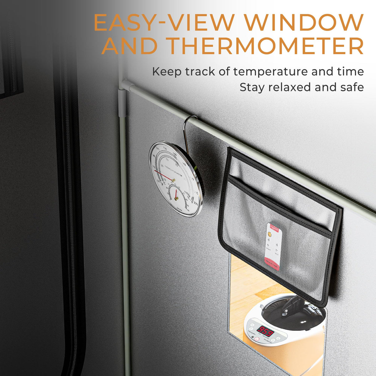 RelaxCube Portable Steam Sauna 1200W 3L, Sauna Tent with Ergonomic High Back Sauna Chair, Full Body Personal Sauna Box for Home Spa Indoor, 75”x35”x35” XL Size Black RelaxCube