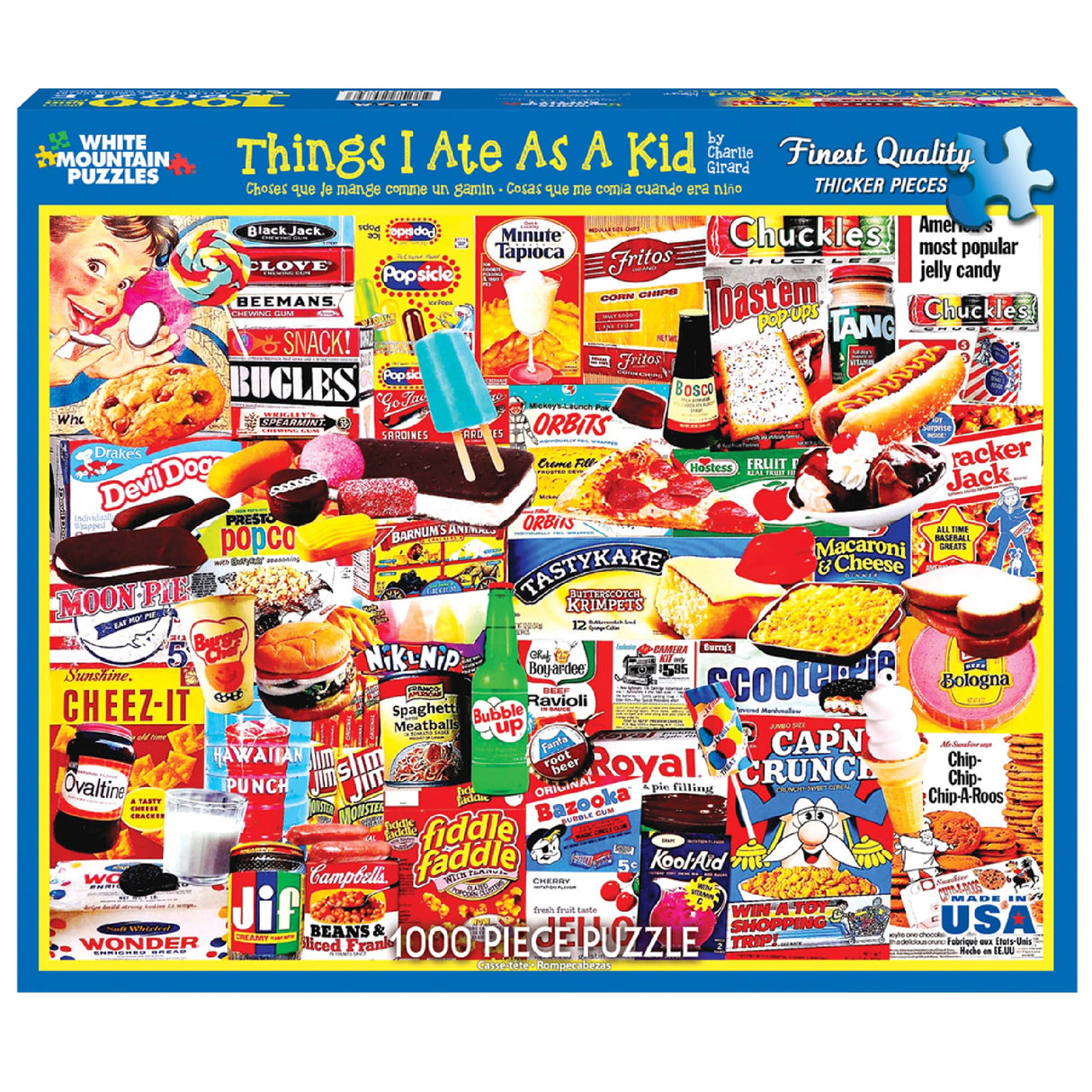 White Mountain Puzzles Things I Ate As A Kid Collage Puzzle - 1000 Piece Jigsaw Puzzle White Mountain