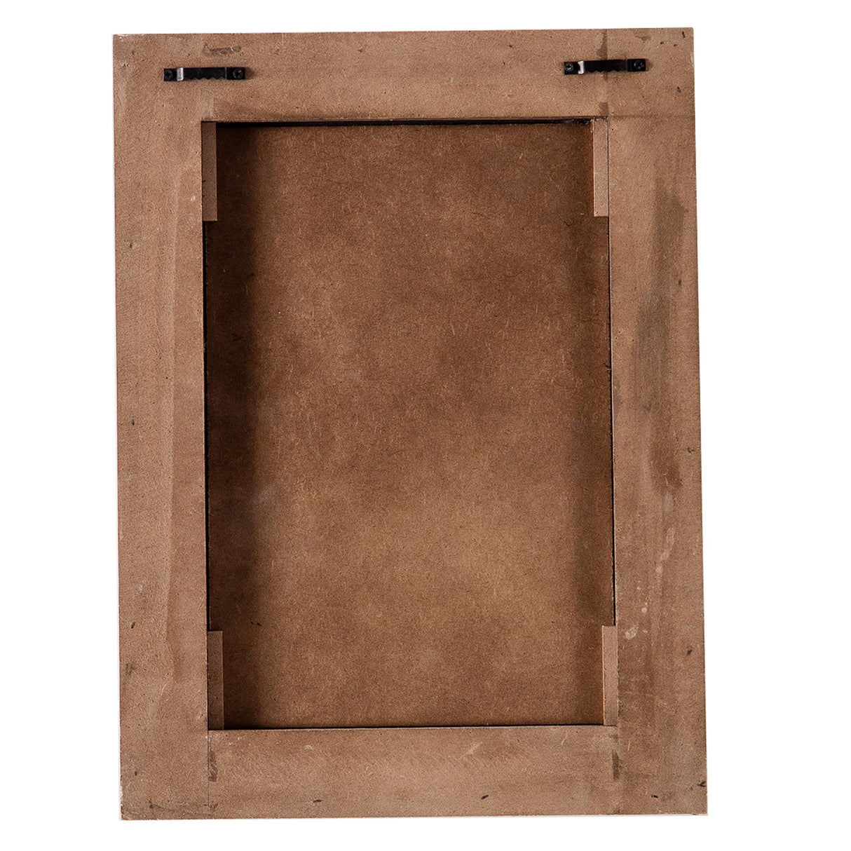 Sintosin Farmhouse Arched Mirrors for Wall Decor Living Room 16 X 12 Inch, Hanging Distressed Rectangular Carved Wood Frame Entryway Mirror, Handmade Antique Bathroom Mirrors for Over Sink Sintosin