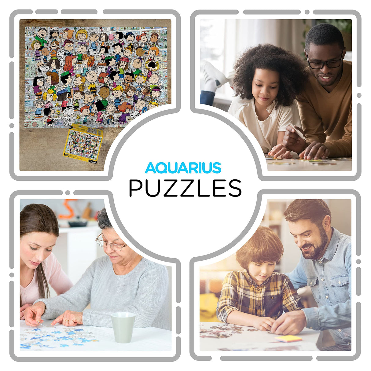 Aquarius Peanuts Cast Puzzle (3000 Piece Jigsaw Puzzle) - Officially Licensed Peanuts Merchandise & Collectibles - Glare Free - Precision Fit - 32 x 45 Inches AQUARIUS