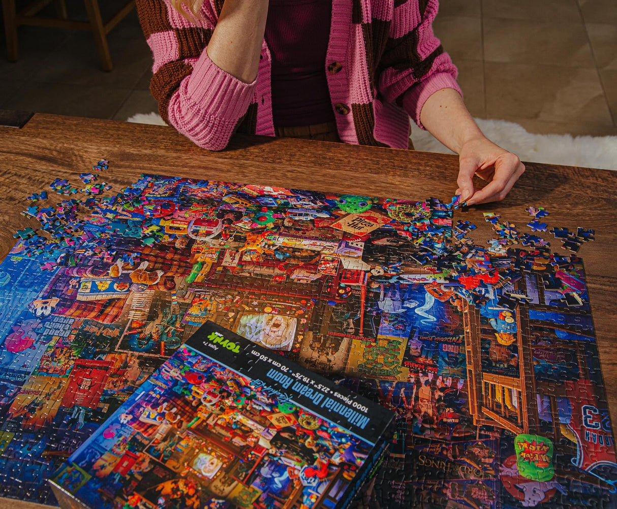 Millennial Dream Room 1000-Piece Jigsaw Puzzle by Rachid Lotf | Fun Brain Teaser, Toys & Games | 28 x 20 Inches Toynk