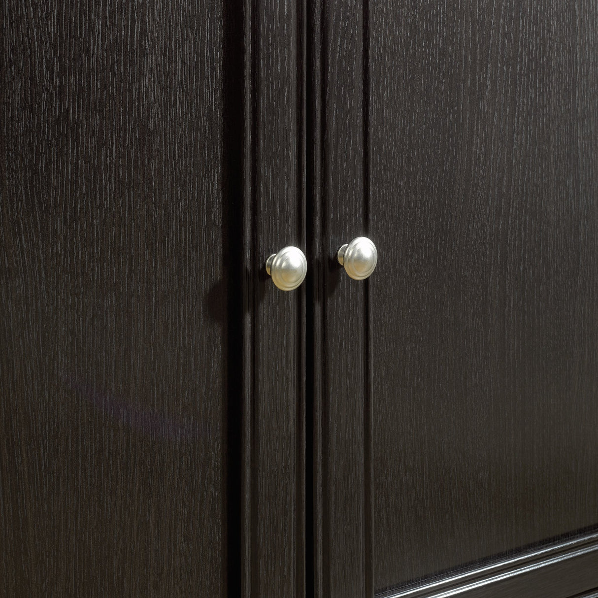 Sauder Palladia Library with Doors/Book Shelf, L: 29.37" x W: 13.90" x H: 71.85", Wind Oak finish Sauder