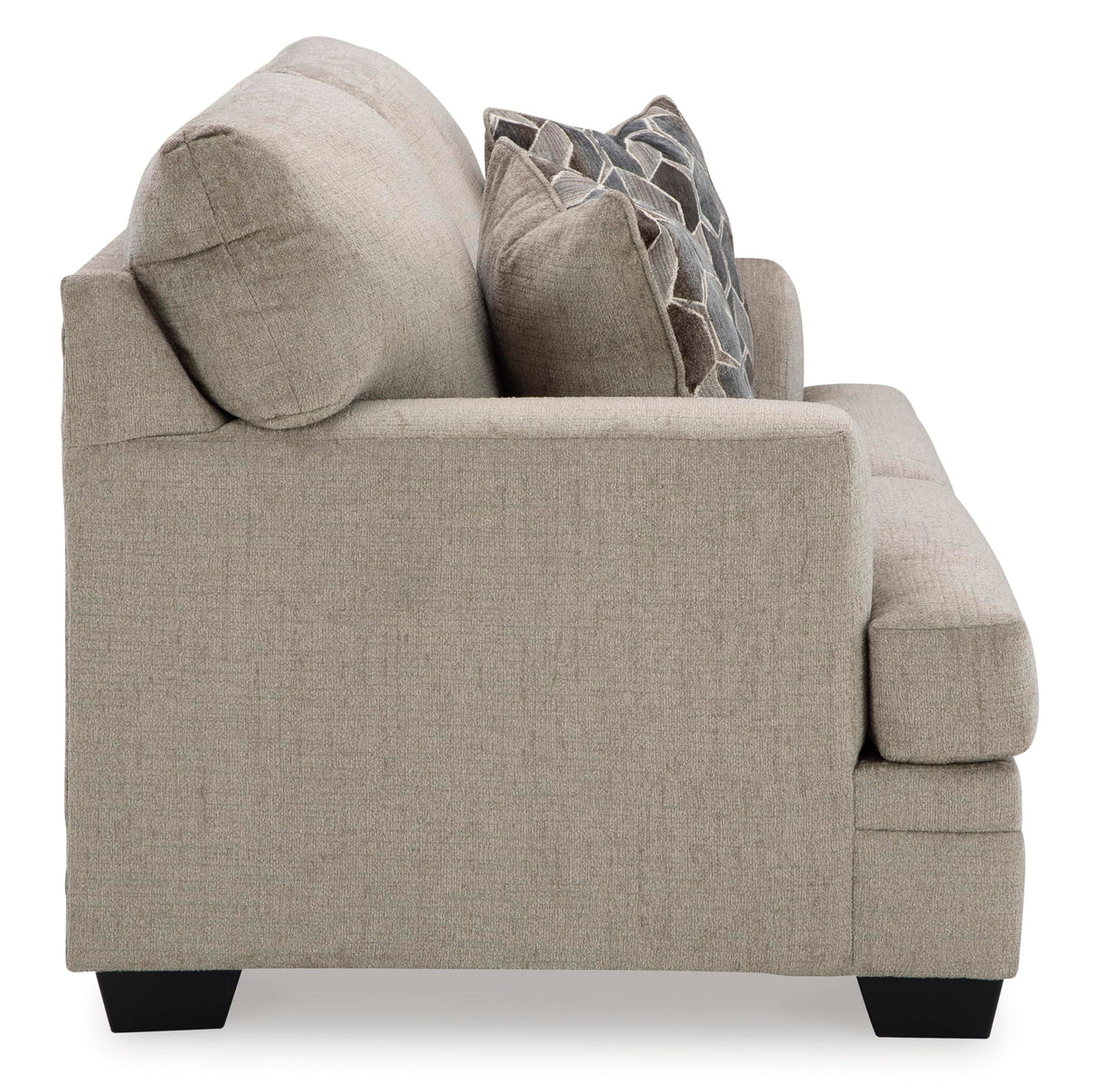 Signature Design by Ashley Stonemeade Casual Loveseat with 2 Toss Pillows, Light Brown Signature Design by Ashley