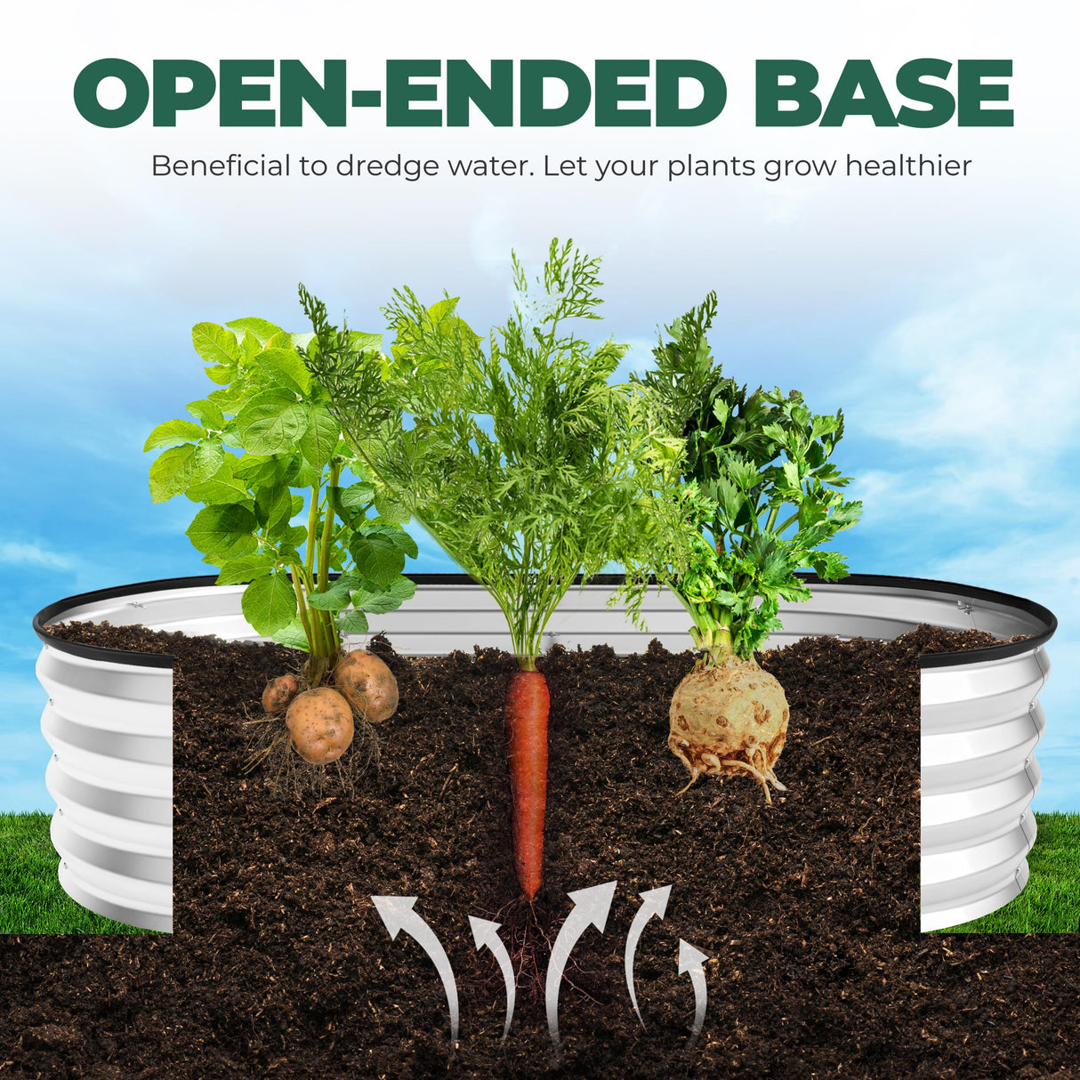 Utopia Home Galvanized Raised Garden Bed Kit 4x2x1ft, Planter Box Raised Garden Beds Outdoor, Easy Assembly Metal Raised Bed for Gardening Vegetables, Fruits, Flowers - Pack of 01 - Silver Utopia Home