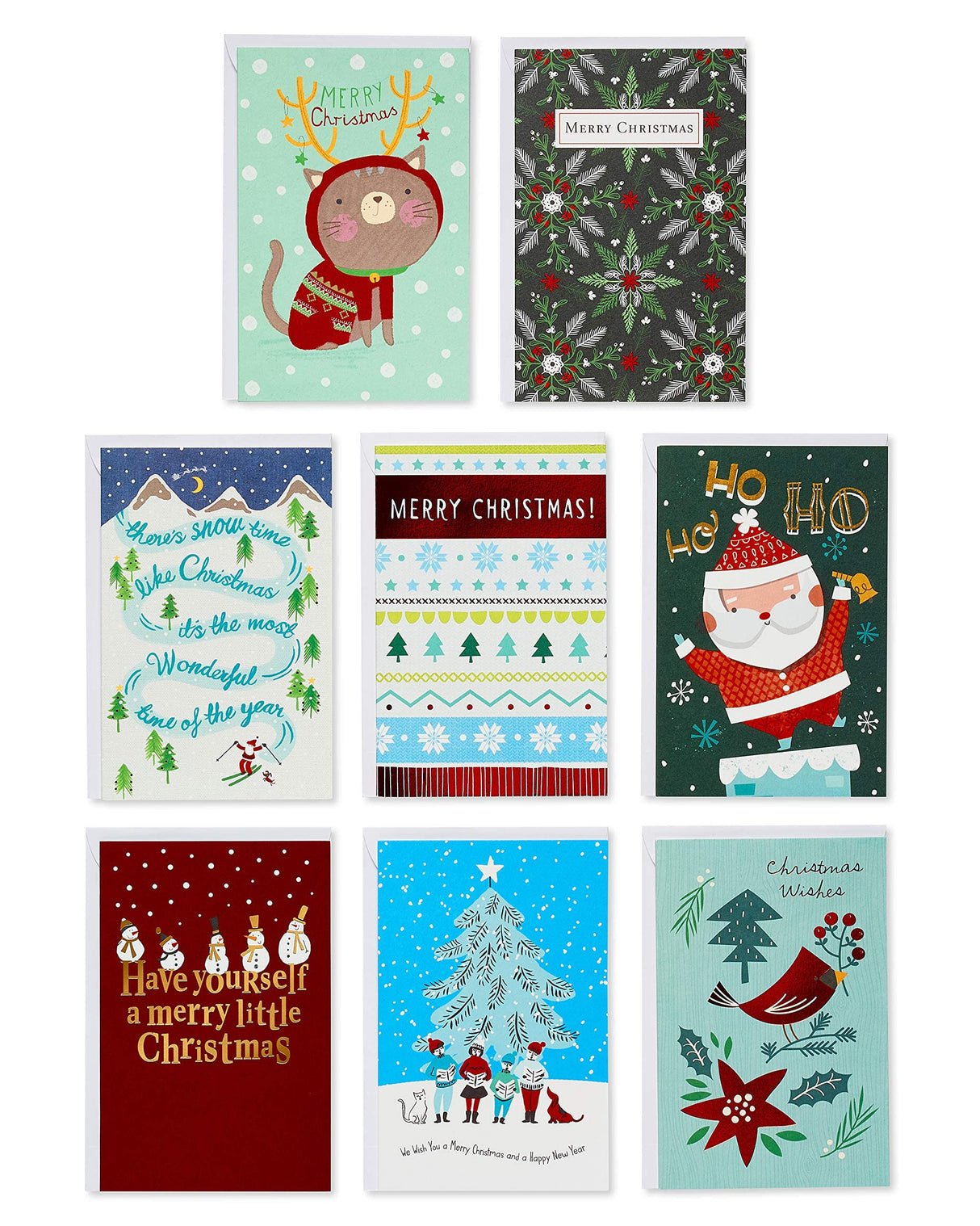 American Greetings Deluxe Christmas Card Bundle, Bulk Variety (40-Count) Papyrus