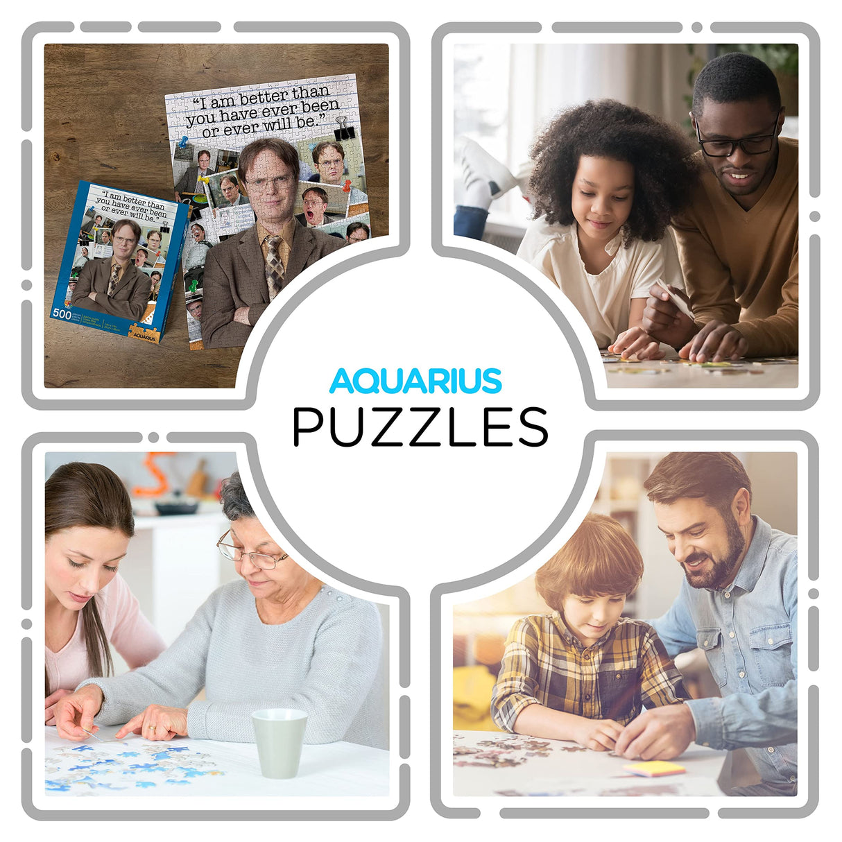 AQUARIUS The Office Dwight Schrute Puzzle (500 Piece Jigsaw Puzzle) - Officially Licensed The Office Merchandise & Collectibles - Glare Free - Precision Fit - 14 x 19 Inches AQUARIUS