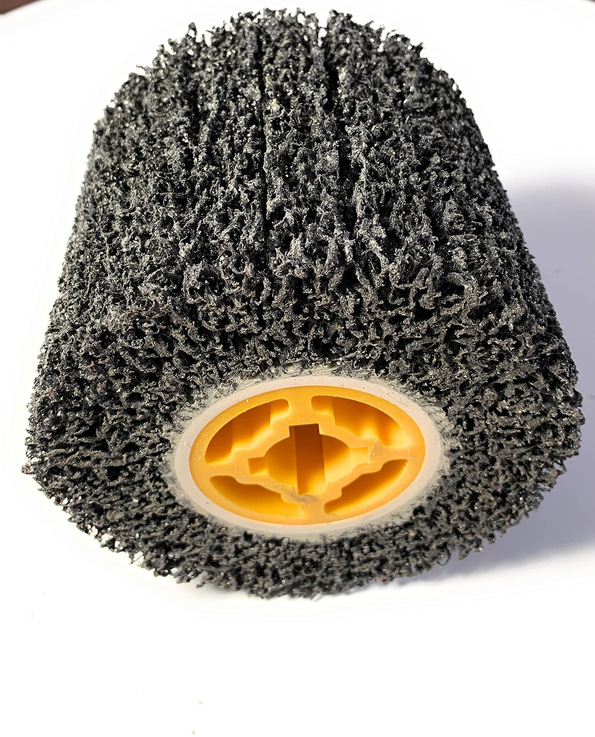 Signi Poly Strip Abrasive Drawing Wheel,Clean & descale welds,Paint Rust and Oxidation Wheel Remover Wheel, Polisher Sander Wire Draw for Hand held Polishing Machine (120x100x19mm) SIGNI