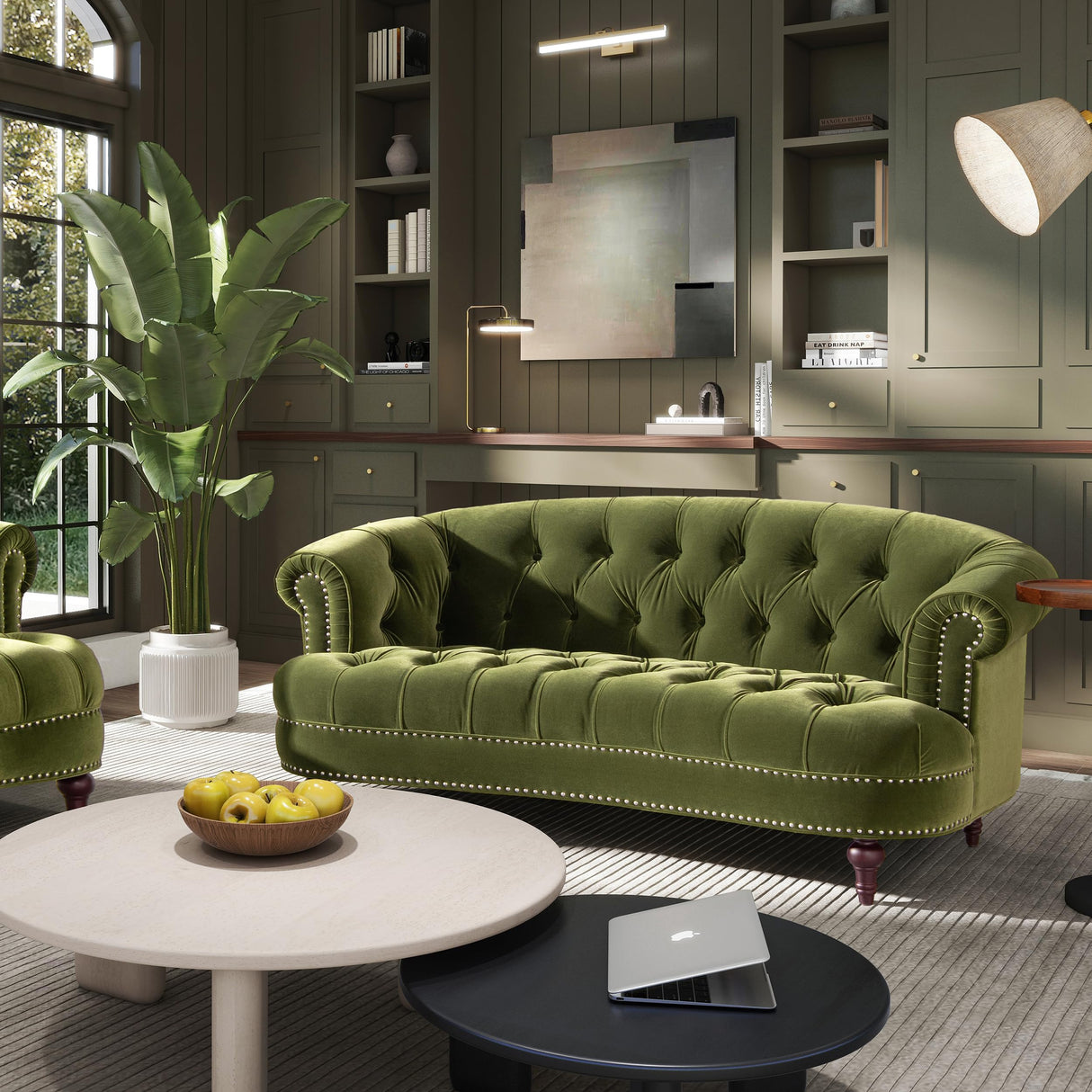 Jennifer Taylor Home La Rosa Victorian Chesterfield Loveseat Jennifer Taylor Home