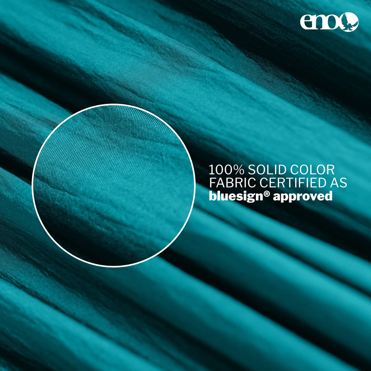 ENO SingleNest Hammock - Lightweight, 1 Person Portable Hammock - for Camping, Hiking, Backpacking, Travel, a Festival, or The Beach - Seafoam/Navy ENO