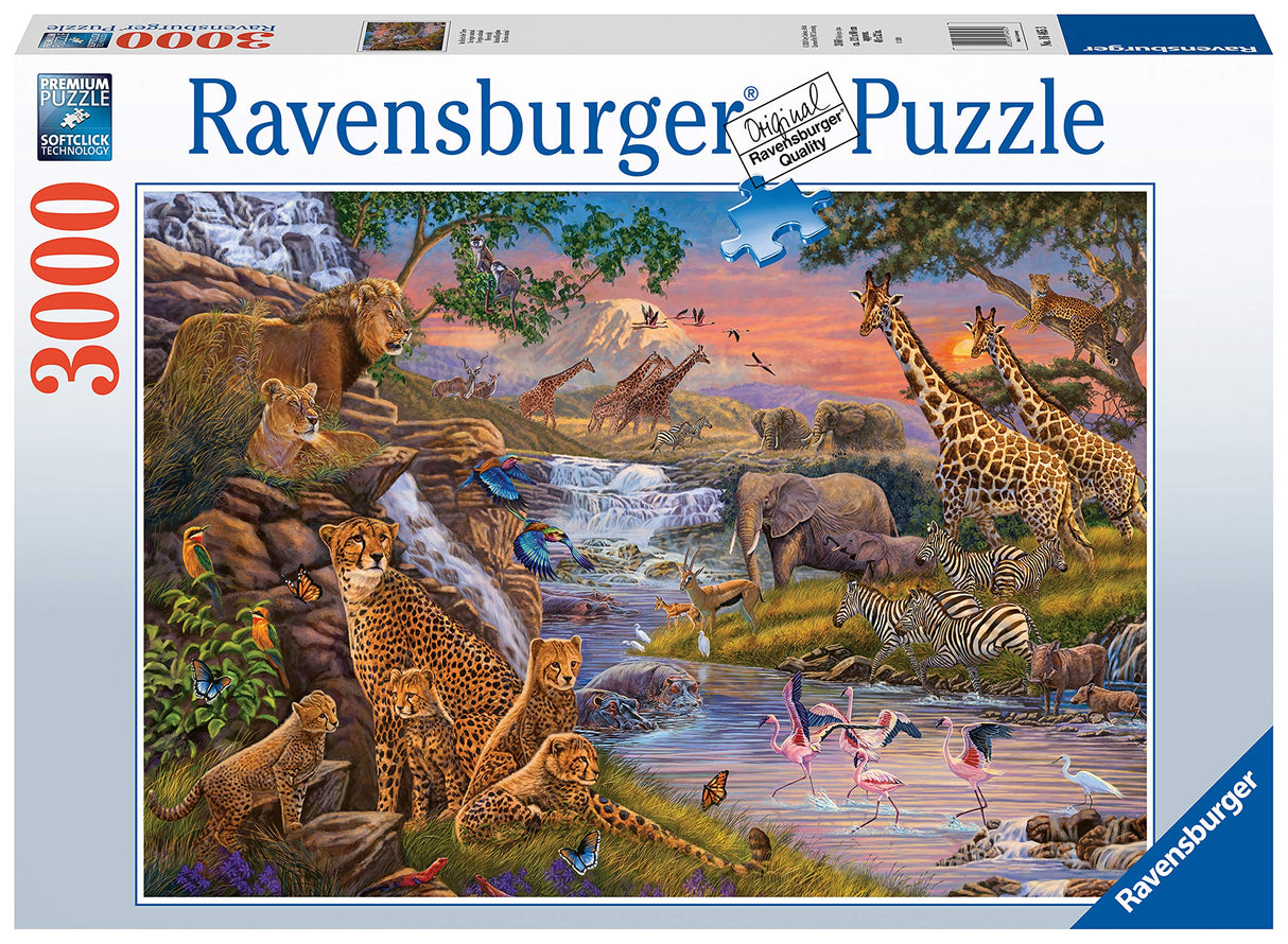 Ravensburger Animal Kingdom 3000 Piece Jigsaw Puzzle - Engaging Family Activity Imagery | Perfect Interlocking Fit | FSC Certified Materials | Ideal Gift for Adults and Kids Ravensburger