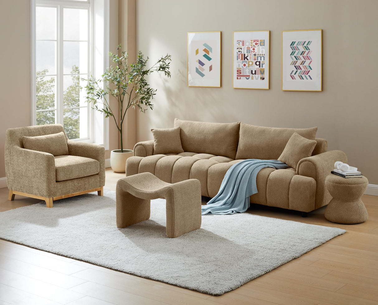 VANOMi Small Footstool Ottoman, Multi-Functional Modern Foot Stool, Sofa Footrest Extra Seating for Living Room, Entryway, Hallways and Bedrooms VANOMi