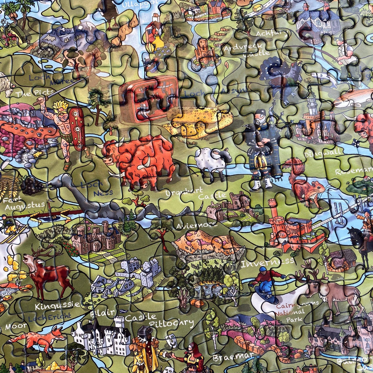 This is Scotland 1000 Piece Jigsaw Puzzle | Map Jigsaw Puzzle | Sustainable Puzzle for Adults | Premium 100% Recycled Board | Great Gift for Adults | Gibsons Games Gibsons