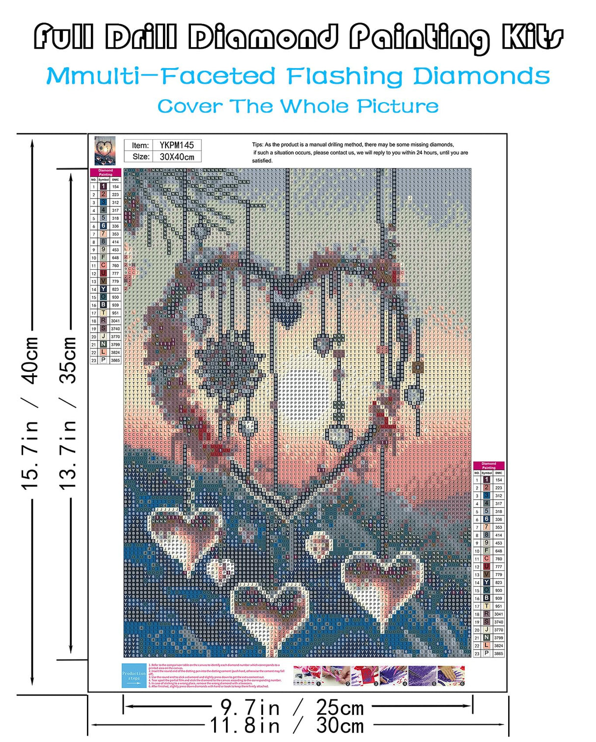 KINPLUB 5D Diamond Painting Kits for Adults, Love Heart Dream Catcher Diamond Art Kits for Adults Beginners, DIY Full Drill Round Diamond Dots, Home Wall Decor 12x16 Inch KINPLUB