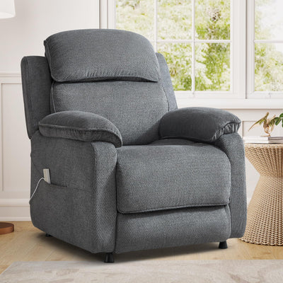 ANJ Power Recliner Chair, Electric Recliner for Adults,Oversized Reclining Chair with Remote & Side Pockets for Living Room, Bedroom,Home Theater