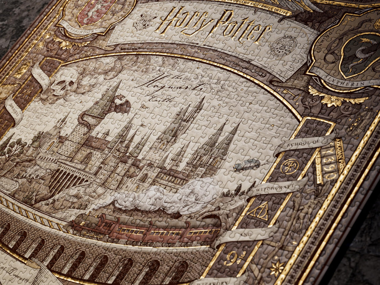 theory11 Harry Potter Jigsaw Puzzle - 1,000 Piece Jigsaw Puzzle - Officially Licensed Harry Potter Merchandise & Collectibles - Precision Fit and Premium Quality - Intermediate Puzzle theory11