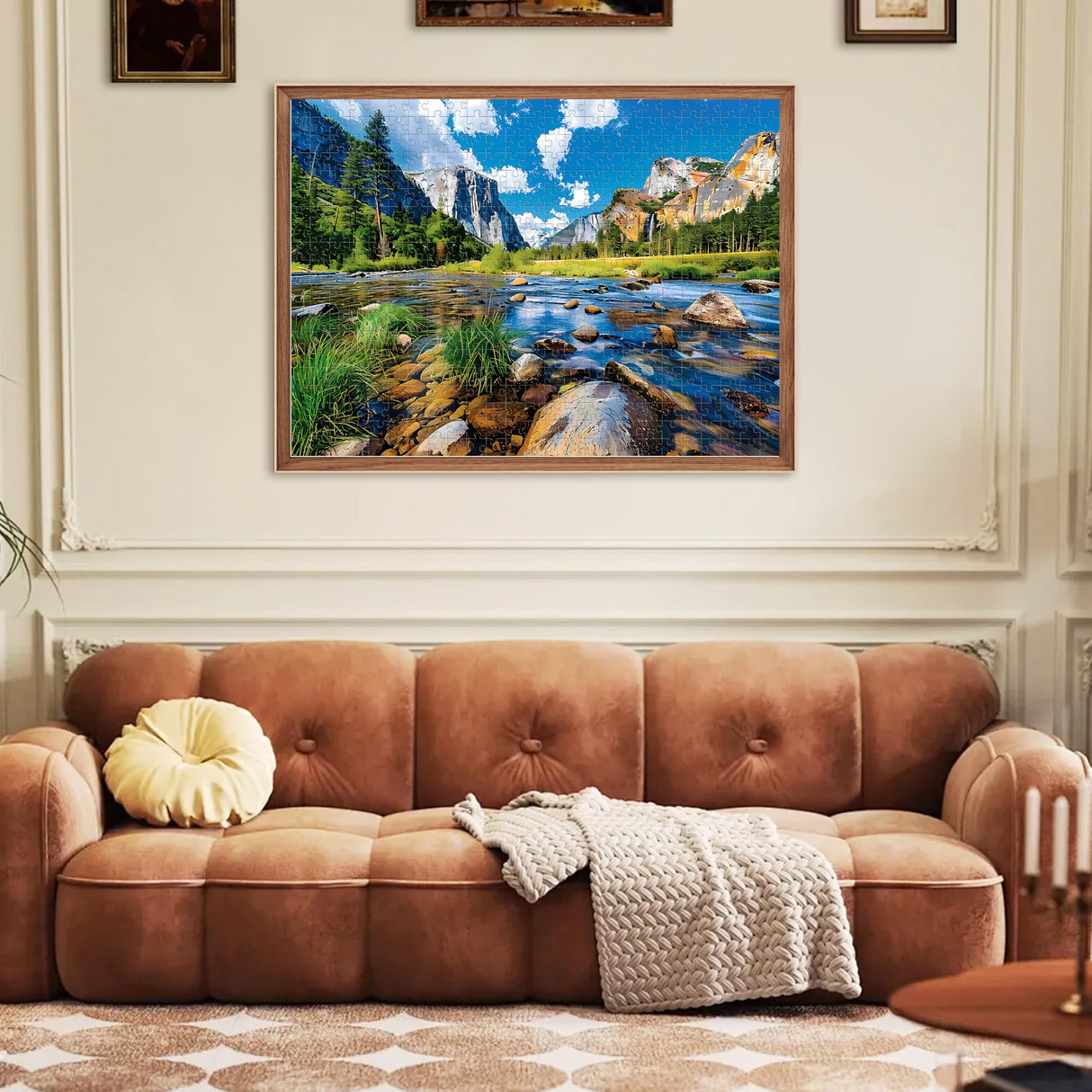 Nature Puzzle for Adult 500 Piece Puzzle Mountain Lake Landscape Puzzle Scenery, Jigsaw Puzzles Scenic, Art Home Decor DIY Funny Challenging Puzzle Game Toy for Mom, Wife, Friend Jeacirio