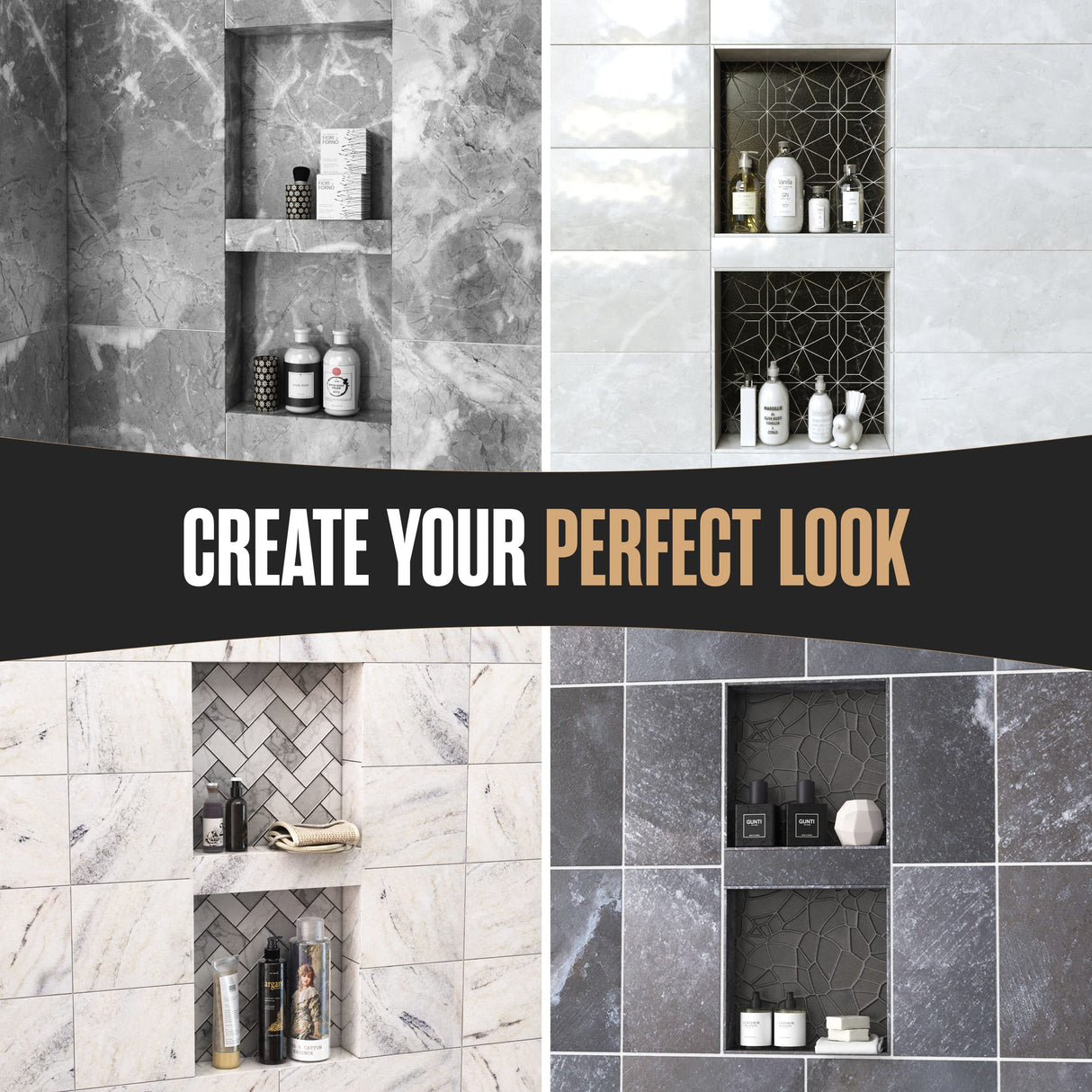 Houseables Shower Niche, Shower Niche Insert Tile Ready, Recessed Bathroom Storage, 12x28 (13x29), in Wall Shelf, Cubby Inserts, Recessed Shampoo Caddy, Inset Shelves, Built in Nook, Soap Box, Prefab Houseables