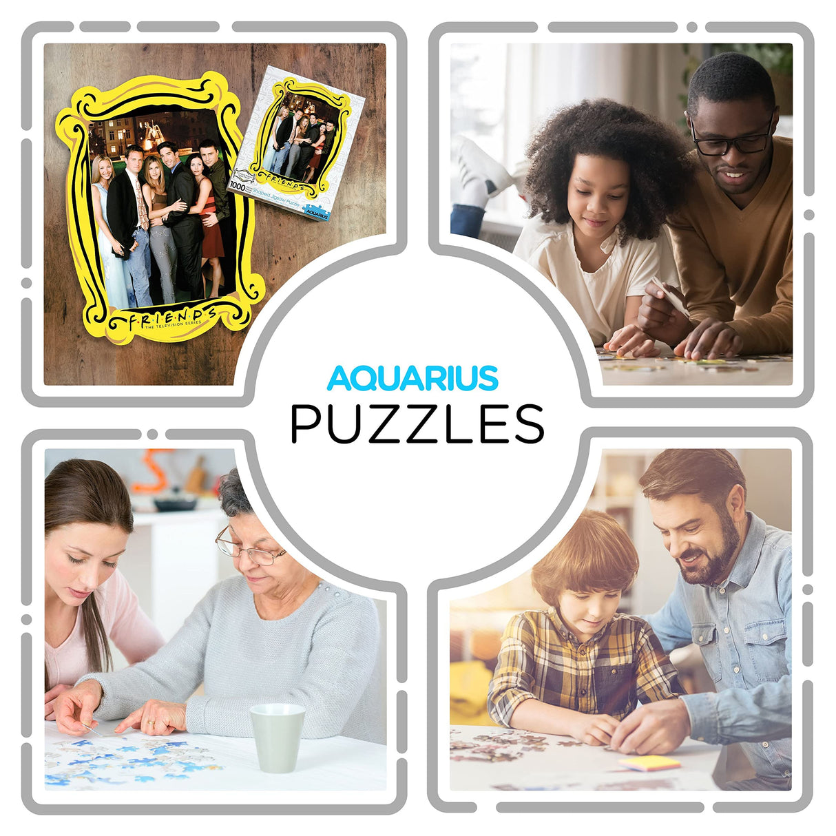 AQUARIUS Friends Water Fountain Puzzle (1000 Piece Jigsaw Puzzle) - Glare Free - Precision Fit - Officially Licensed Friends Merchandise & Collectibles - 20 x 28 Inches AQUARIUS
