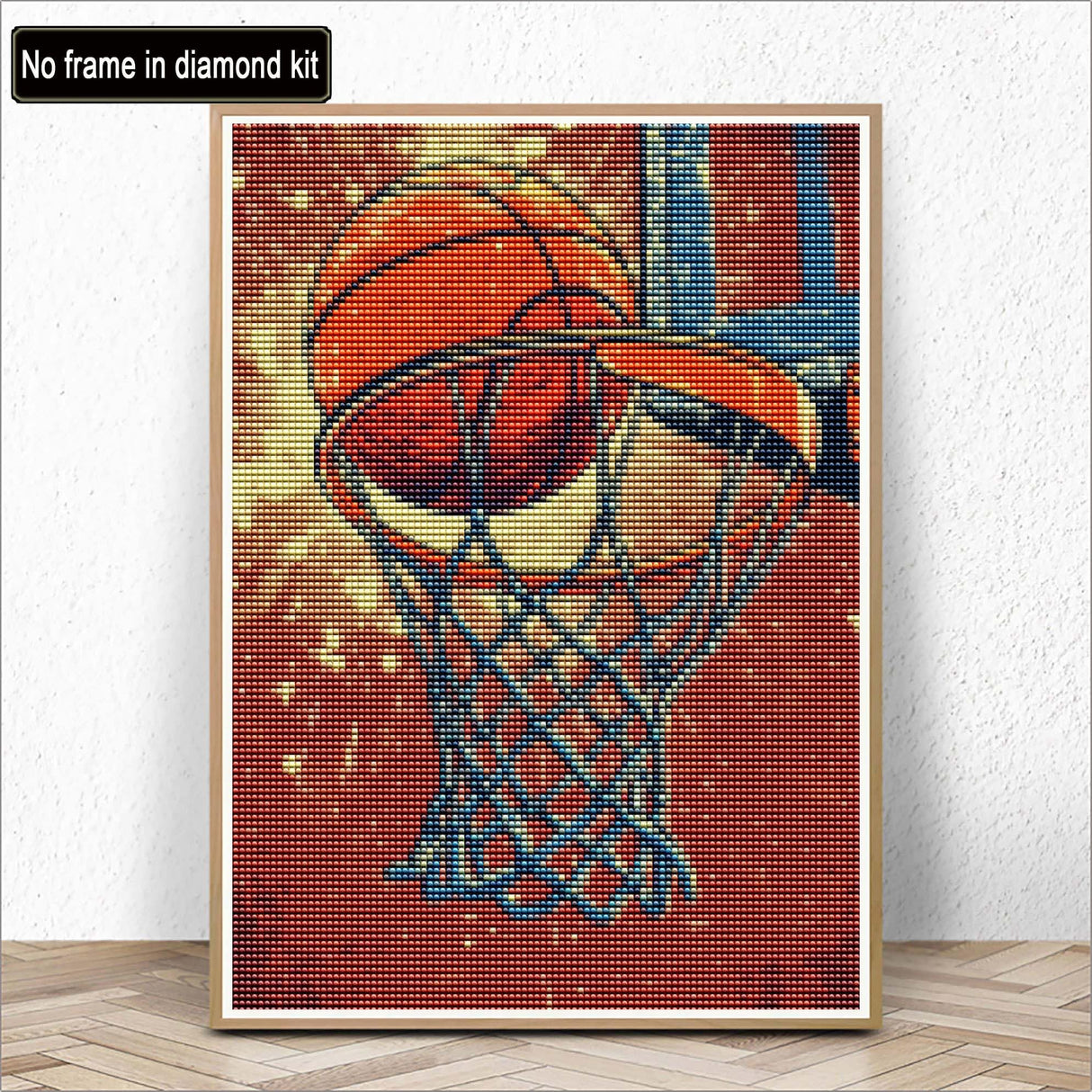 Kaliosy 5D Diamond Art Kits for Adults Basketball by Number Kits, Diamond Painting Art Slam Dunk DIY Full Drill Crystal Craft Cross Stitch Embroidery Decoration (12x16 inch) 30x40 cm Kaliosy