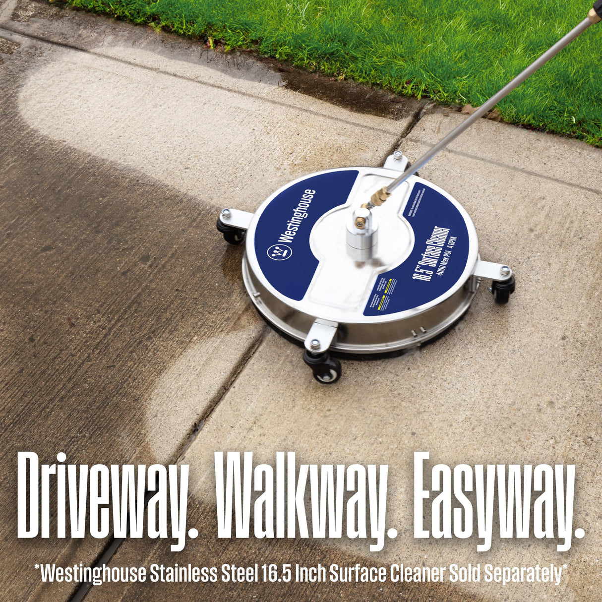 Westinghouse WPX3400 Gas Pressure Washer, 3400 PSI and 2.6 Max GPM, Onboard Soap Tank, Spray Gun and Wand, 5 Nozzle Set, for Cars/Fences/Driveways/Homes/Patios/Furniture Westinghouse