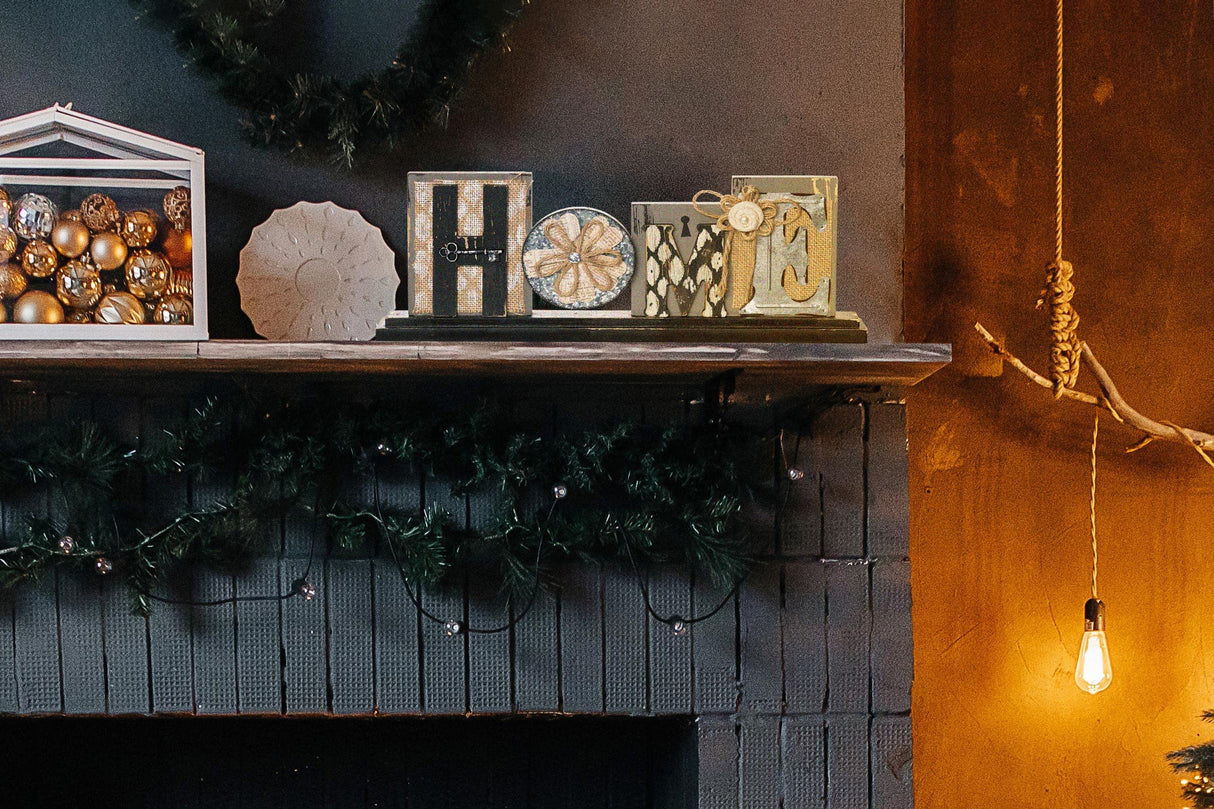 Young's Inc. Wood Block Tabletop Sign - Attractive Living Room Decor - Rustic Centerpiece Table Decorations - Home Decorations for Living Room - 17.5" W x 1.75" D x 7" H Young's Inc