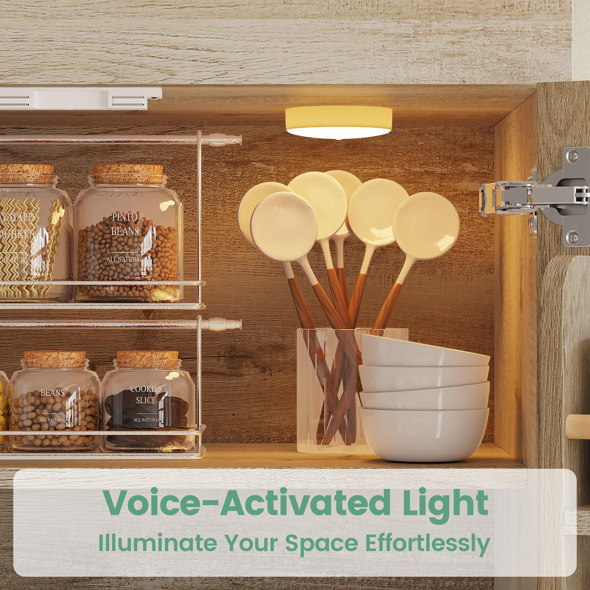 ANCTOR Kitchen Pantry Cabinet with LED Lights, 6 Barn Doors, 71.3" H ×39.4" W, Large Wooden Storage Cabinet with 12 Shelves, Freestanding Cupboard with Door Storage Rack for Dining Room, Rustic Maple ANCTOR