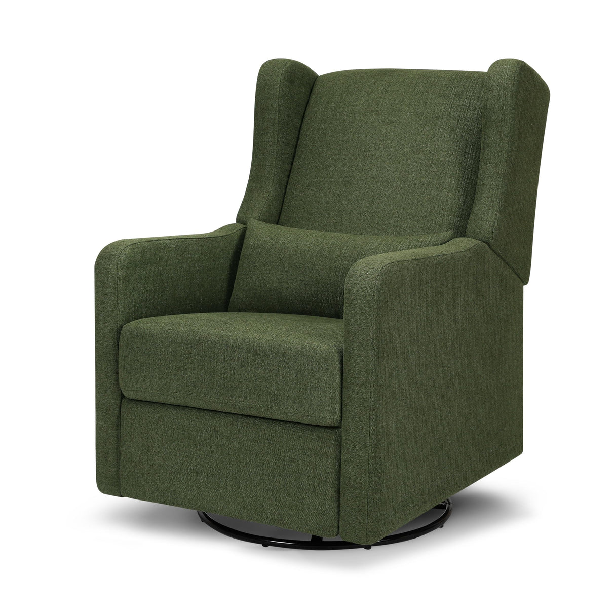 DaVinci Carter’s Arlo Swivel Rocker Recliner Chair - GREENGUARD Gold, FSC & Certi-PUR US Certified - Ultra Comfy Nursery Glider Recliner - Glider Rocking Chair for Nursery & Living Room - Forest Green DaVinci