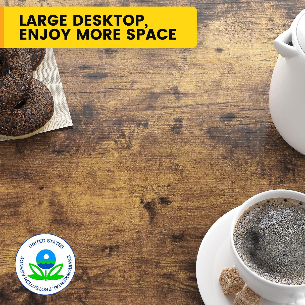 Night Stand Set of 2, Bedside Table with Drawers, Modern End Side Table with Storage Shelves, Versatile Nightstands for Bedroom Living Room Sofa Couch, Wood Metal Bedroom Furniture, Rustic Brown CALERTAIN