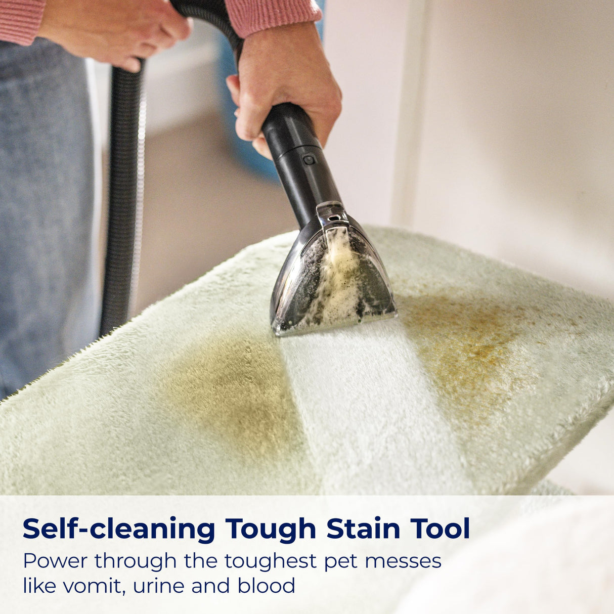 BISSELL® Little Green® Max Pet Portable Carpet and Upholstery Deep Cleaner, Car/Auto Detailer, with Self-Cleaning Tough Stain Tool and Pet Hair Removal Tool (3860) Bissell