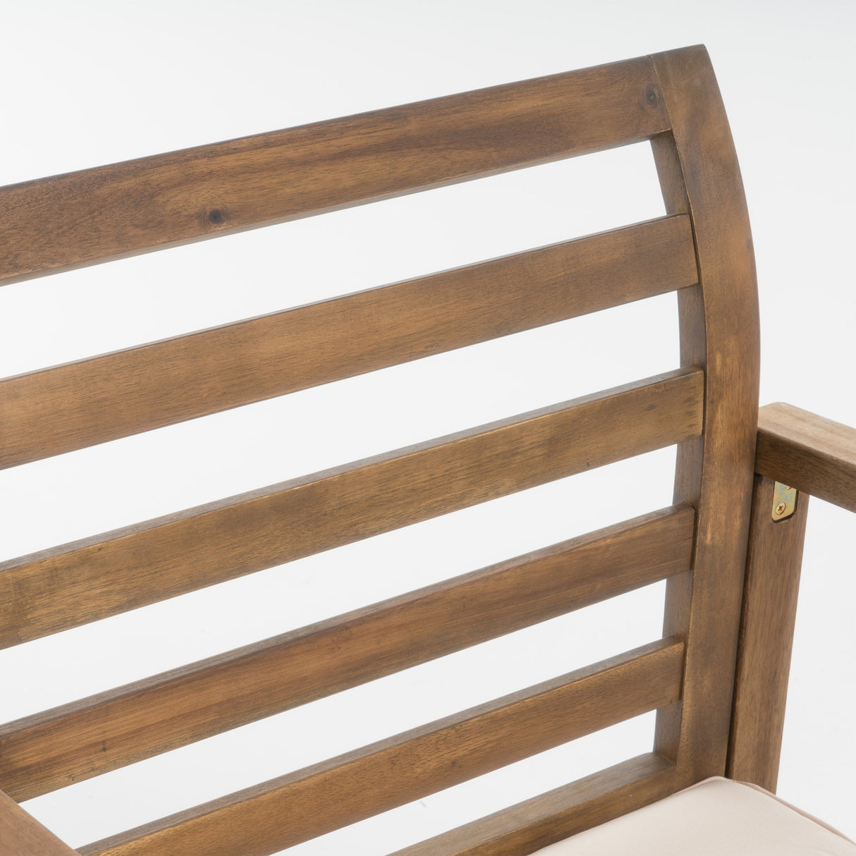 Christopher Knight Home Emilano Outdoor Acacia Wood Club Chairs, 2-Pcs Set, Natural Stained / White Christopher Knight Home