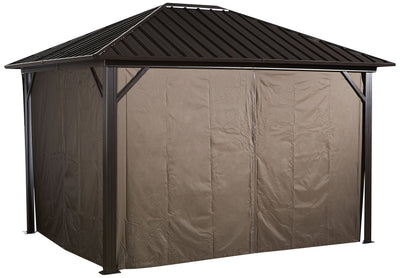 Sojag 135-8163889 Genova Privacy Curtains, 10' x 14', Brown