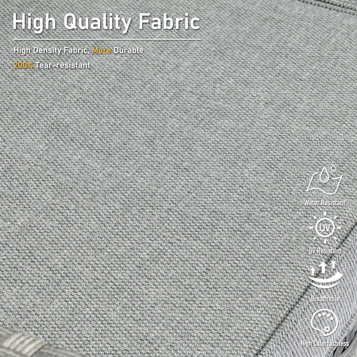 HOOOWOOO Wicker Patio Conversation Sets,8 Piece Outdoor Furniture Set with Swivel Rocking Chairs,All Weather Resistant Modern Outside Out Door Rattan Couch Chairs Side Table Set,Charcoal Gray HOOOWOOO