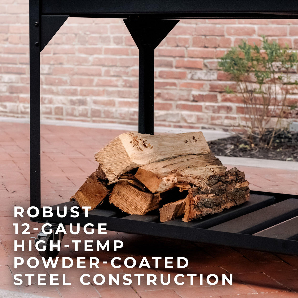 Backyard Discovery Argentine Santa Maria 5 ft. x 2 ft. Stainless Steel BBQ Grill with Powder-Coated Steel, Adjustable Grill Grates, Fire Brick, Charcoal, S-Hooks for Authentic Gaucho Outdoor Grilling Backyard Discovery