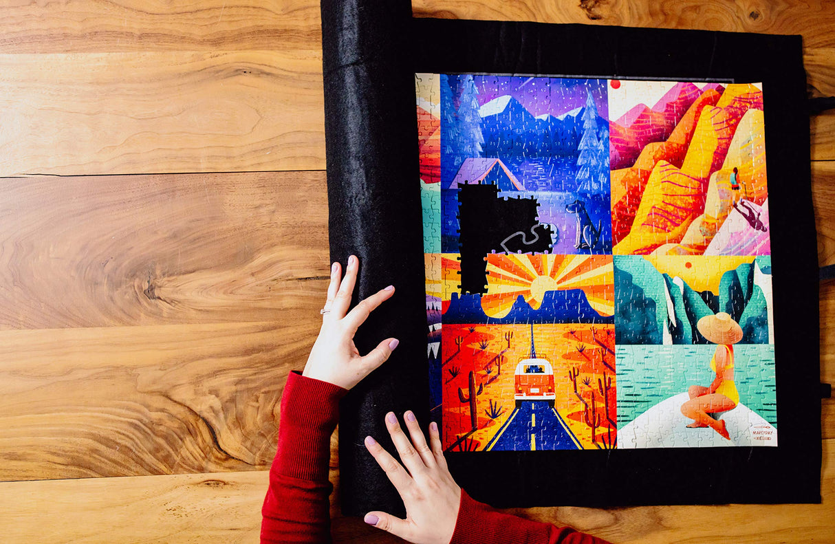 Buffalo Games - Roll-Up Puzzle Mat, Blue Buffalo Games